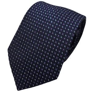 NWT Vertu Mens Tie Silk Geometric Foulard Blue Purple Luxury Necktie Italy 58.5"